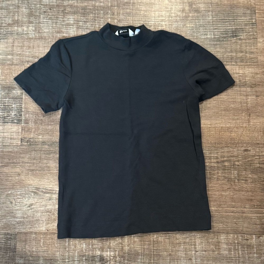 Reitmans Mock Neck Short Sleeve Top